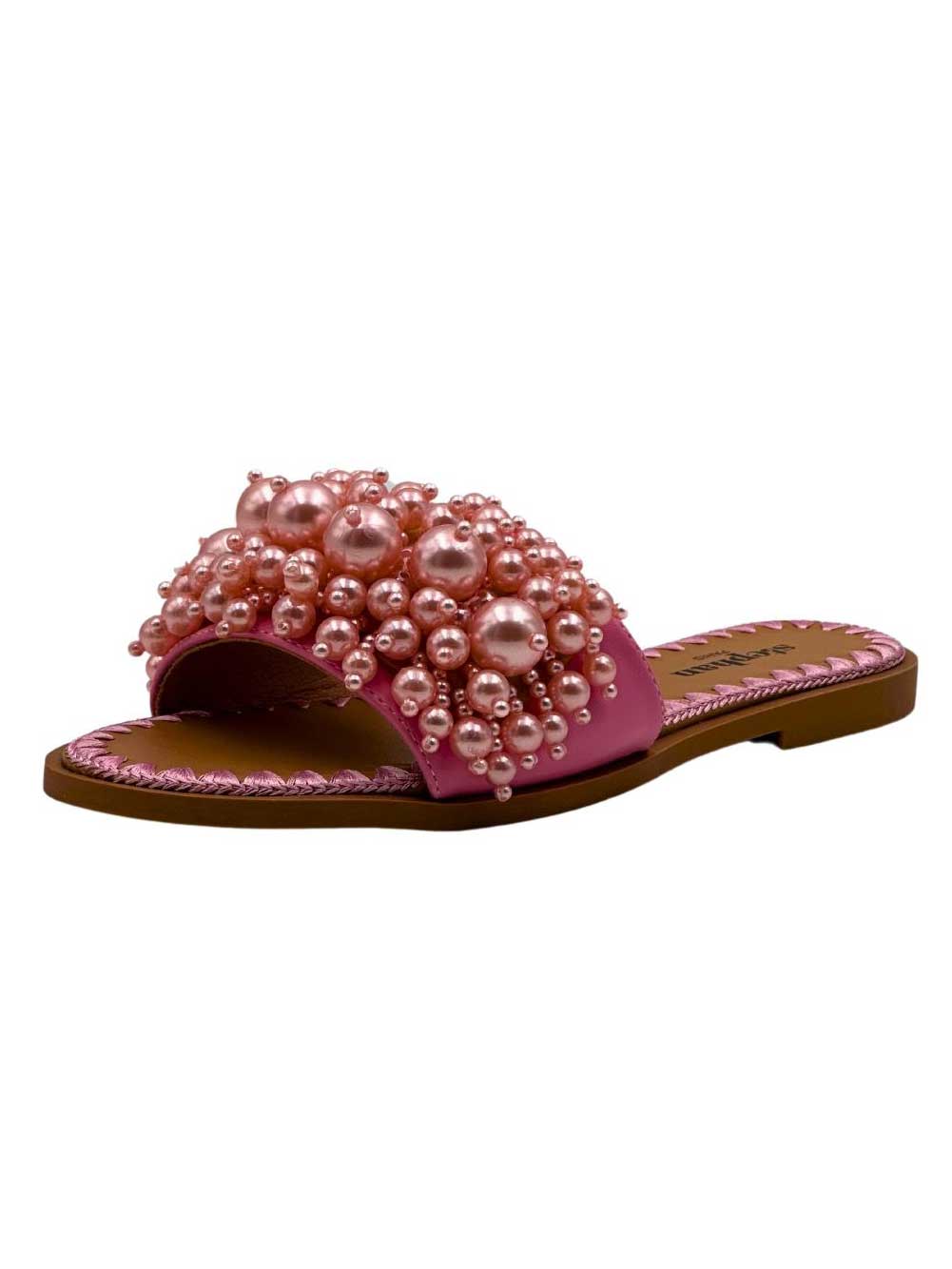 Malaika - Sandaler pyntet med store perler